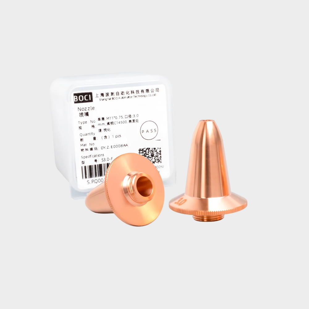 BOCI Original Flat Bevel Laser Cutting Nozzle D27 H34 M11
