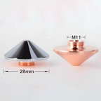 RAYPEK D28 Laser Nozzles Type A Standard for Precitec RayTools BOCI (10 pcs / box)